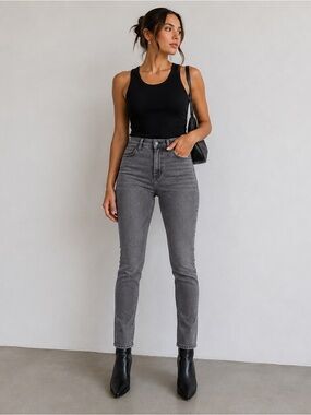 J Brand Night Bird Super Skinny Jeans Charcoal Gray Size 29 Designer Denim